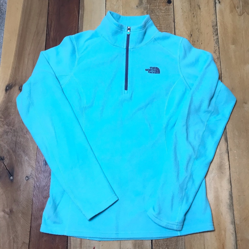 The North Face Half ZIP Fleece Pullover Mint Small